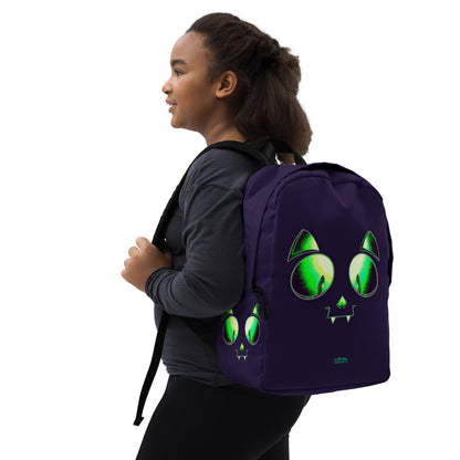 Skelecat (Purple) Everyday Backpack w Laptop Sleeve