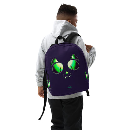 Skelecat (Purple) Everyday Backpack w Laptop Sleeve