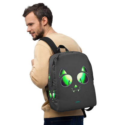 Skelecat (Charcoal) Everyday Backpack w Laptop Sleeve