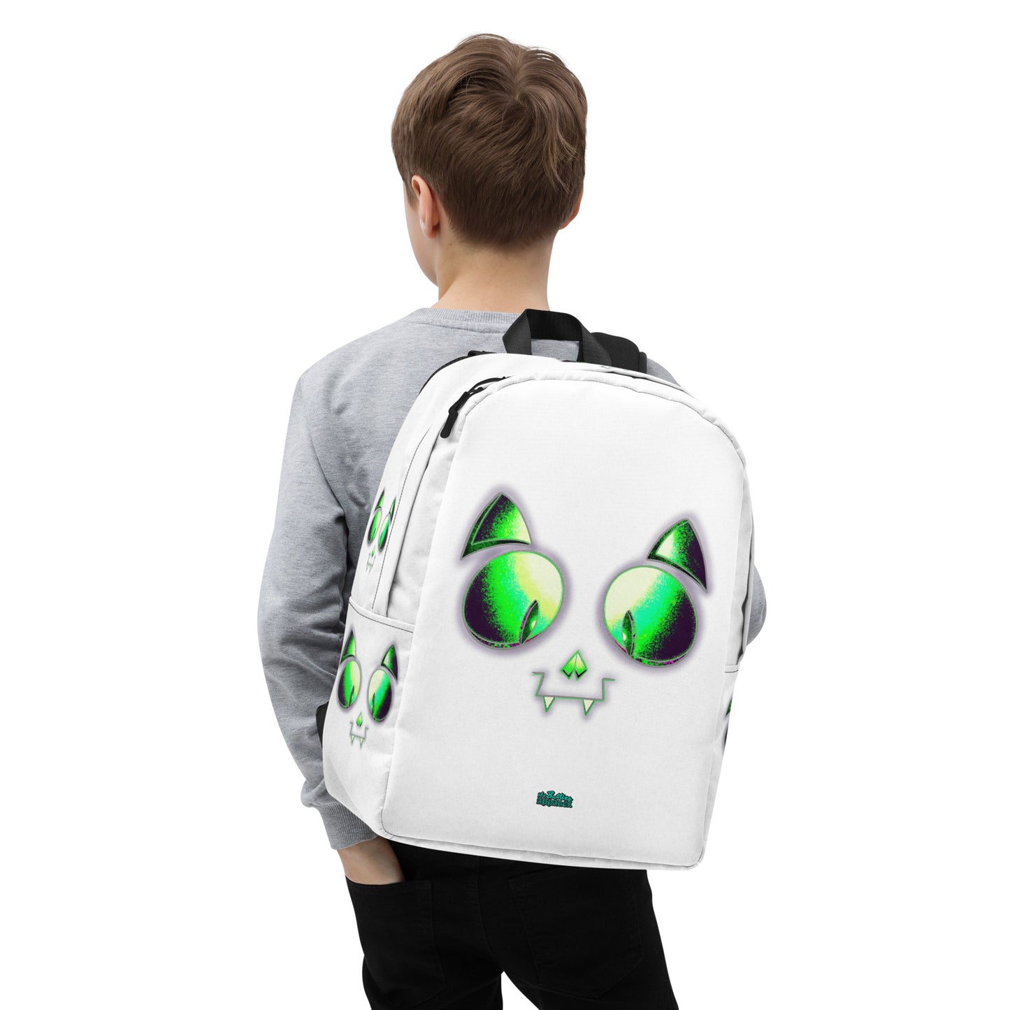 Skelecat (Bone) Everyday Backpack w Laptop Sleeve