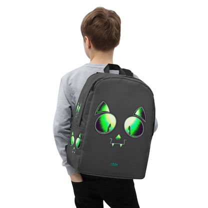 Skelecat (Charcoal) Everyday Backpack w Laptop Sleeve