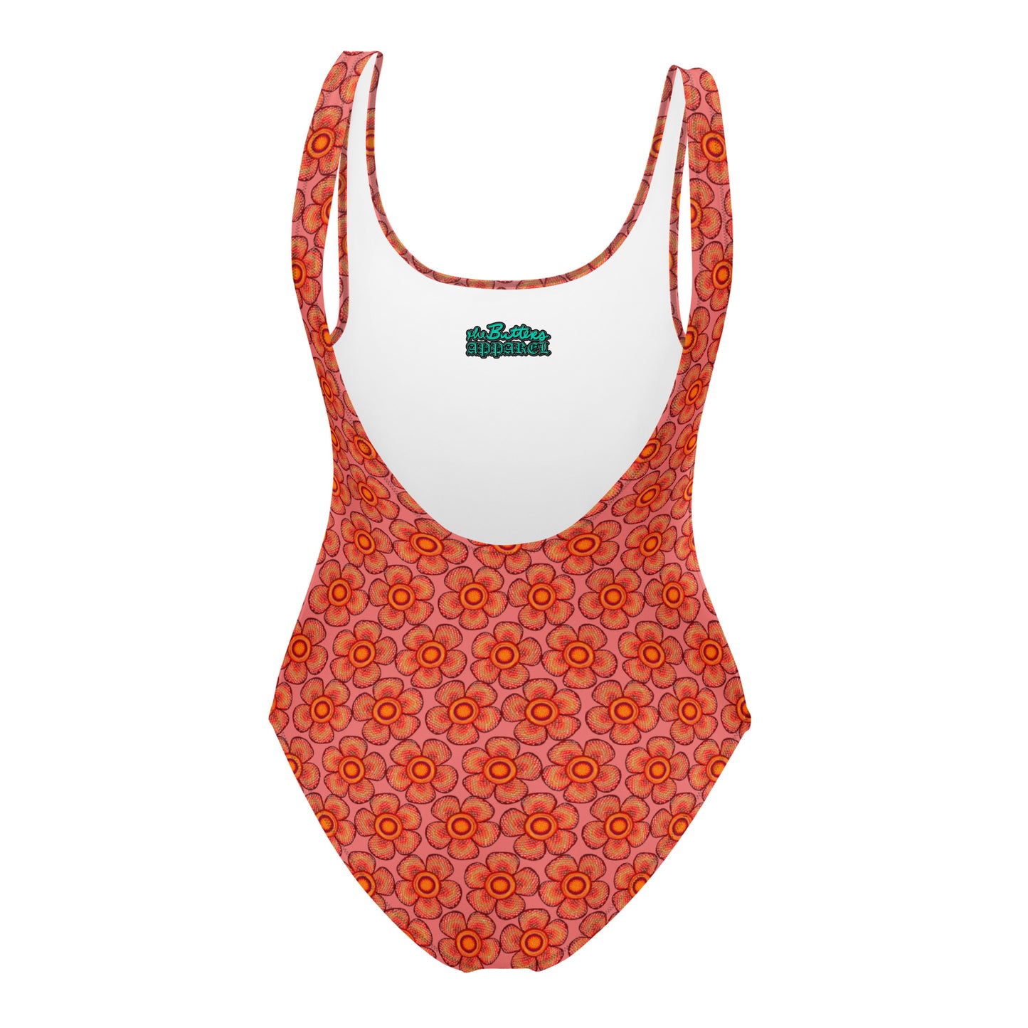 Arnoldii Rafflesia / Corpse Flower (Salmon) | One-Piece Swimsuit (4-Way Stretch, Cheeky Fit) [Sizes XS-3X] [FREE SHIPPING]