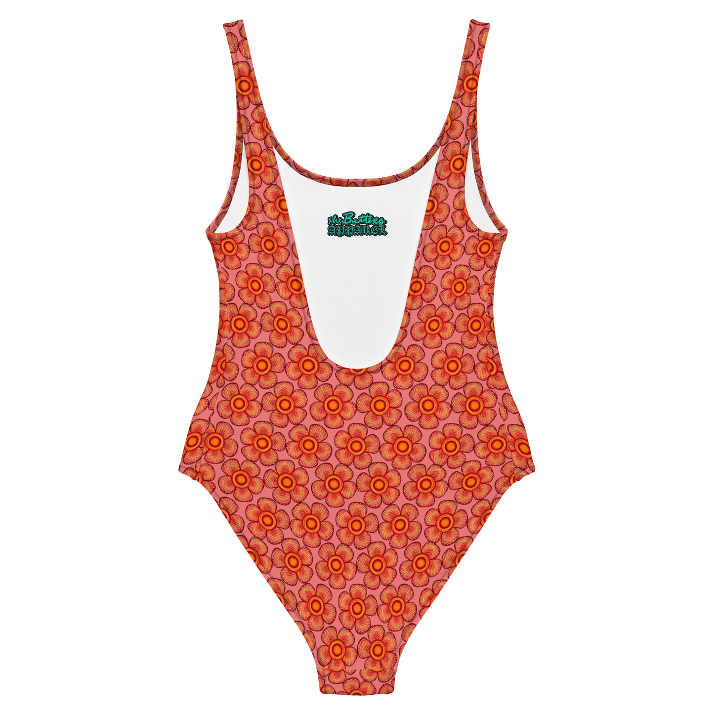 Arnoldii Rafflesia / Corpse Flower (Salmon) | One-Piece Swimsuit (4-Way Stretch, Cheeky Fit) [Sizes XS-3X] [FREE SHIPPING]