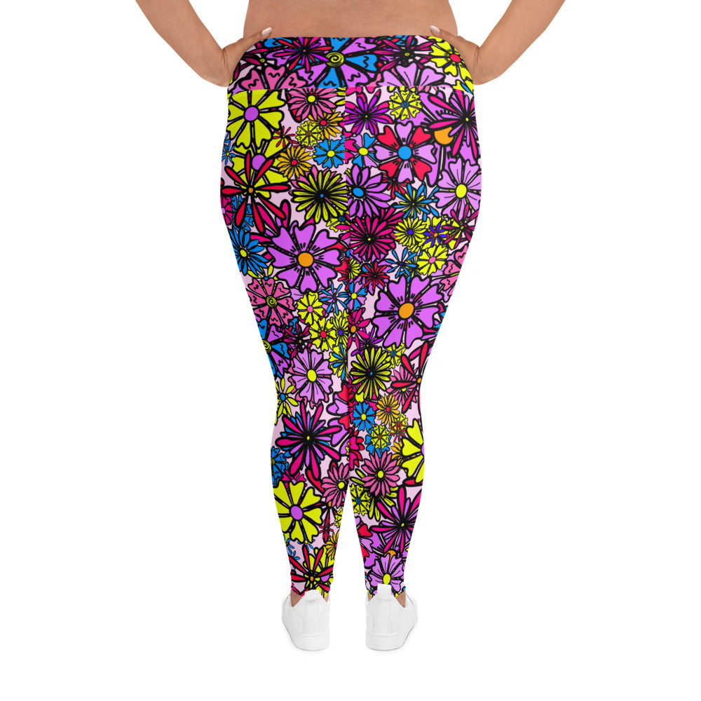 Forbidden Flower *THICK CHICKS ONLY* All-Over Print Leggings [2XL-6XL]