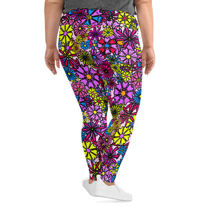 Forbidden Flower *THICK CHICKS ONLY* All-Over Print Leggings [2XL-6XL]