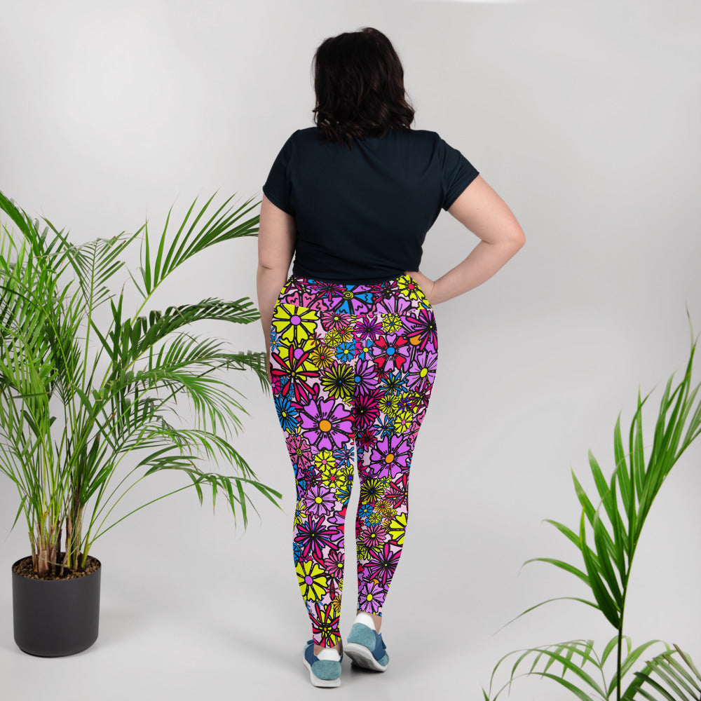 Forbidden Flower *THICK CHICKS ONLY* All-Over Print Leggings [2XL-6XL]