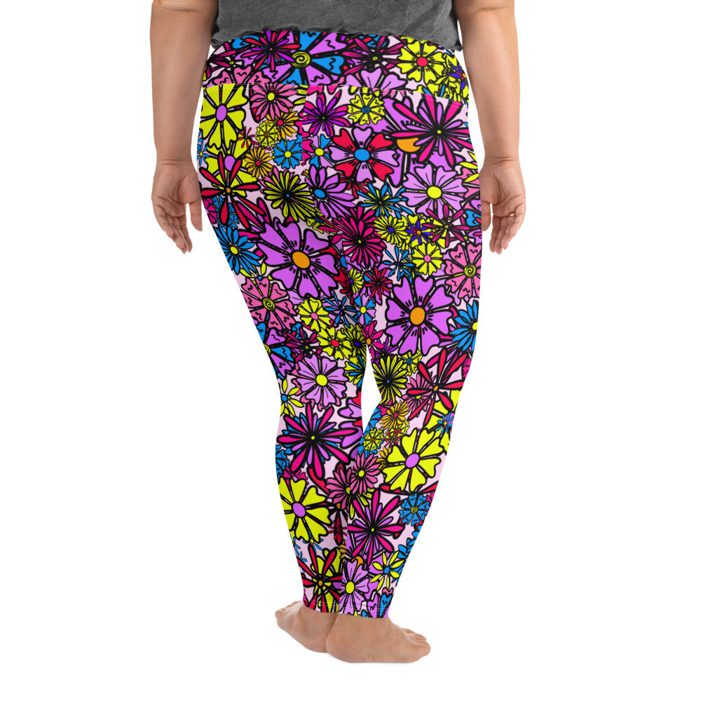 Forbidden Flower *THICK CHICKS ONLY* All-Over Print Leggings [2XL-6XL]