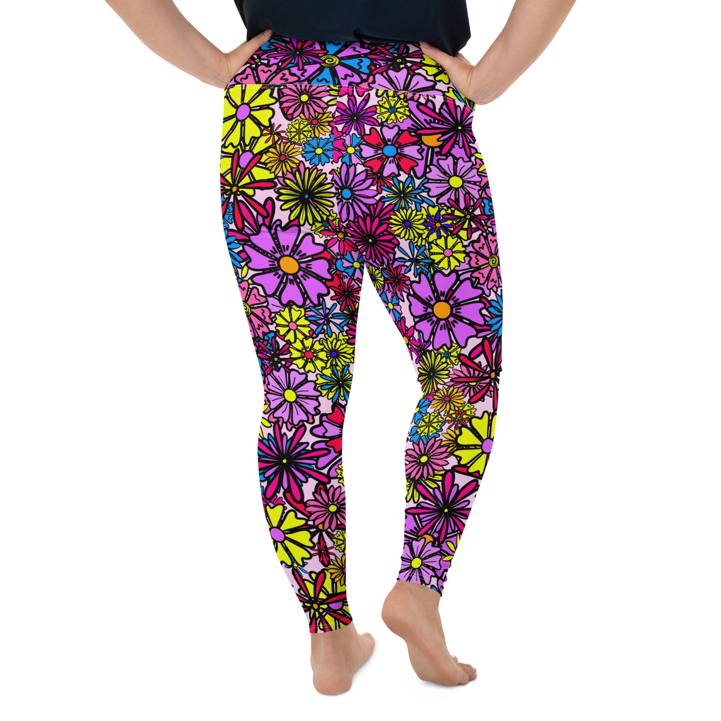 Forbidden Flower *THICK CHICKS ONLY* All-Over Print Leggings [2XL-6XL]