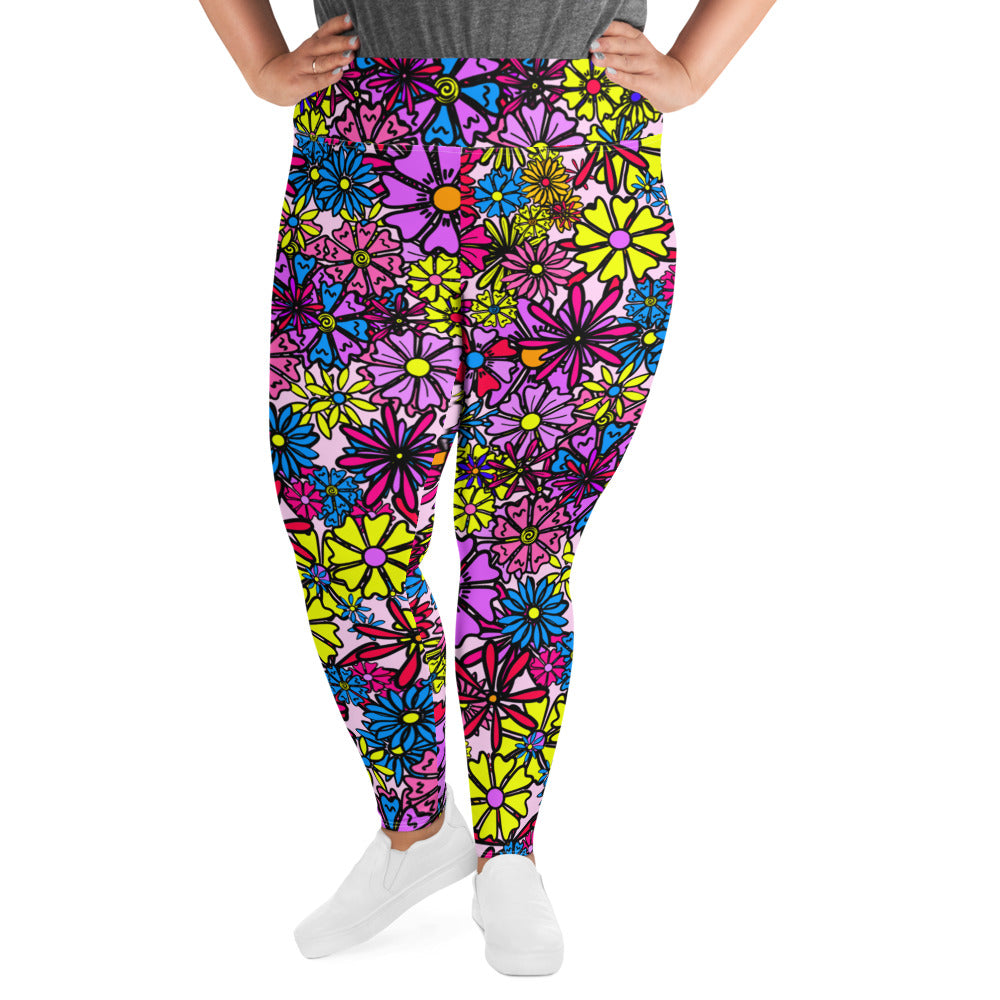 Forbidden Flower *THICK CHICKS ONLY* All-Over Print Leggings [2XL-6XL]