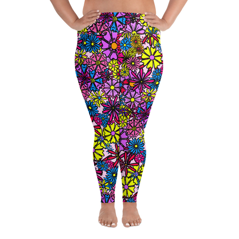 Forbidden Flower *THICK CHICKS ONLY* All-Over Print Leggings [2XL-6XL]