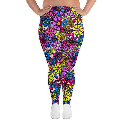 Forbidden Flower *THICK CHICKS ONLY* All-Over Print Leggings [2XL-6XL]