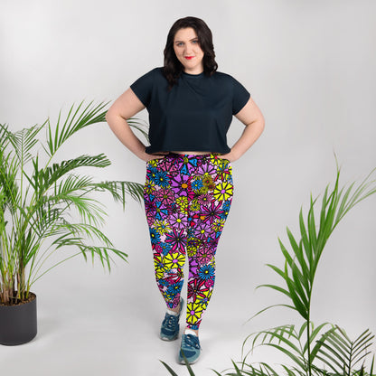 Forbidden Flower *THICK CHICKS ONLY* All-Over Print Leggings [2XL-6XL]