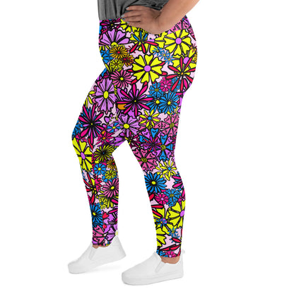 Forbidden Flower *THICK CHICKS ONLY* All-Over Print Leggings [2XL-6XL]