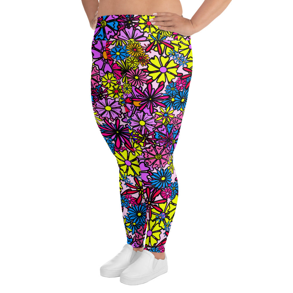 Forbidden Flower *THICK CHICKS ONLY* All-Over Print Leggings [2XL-6XL]