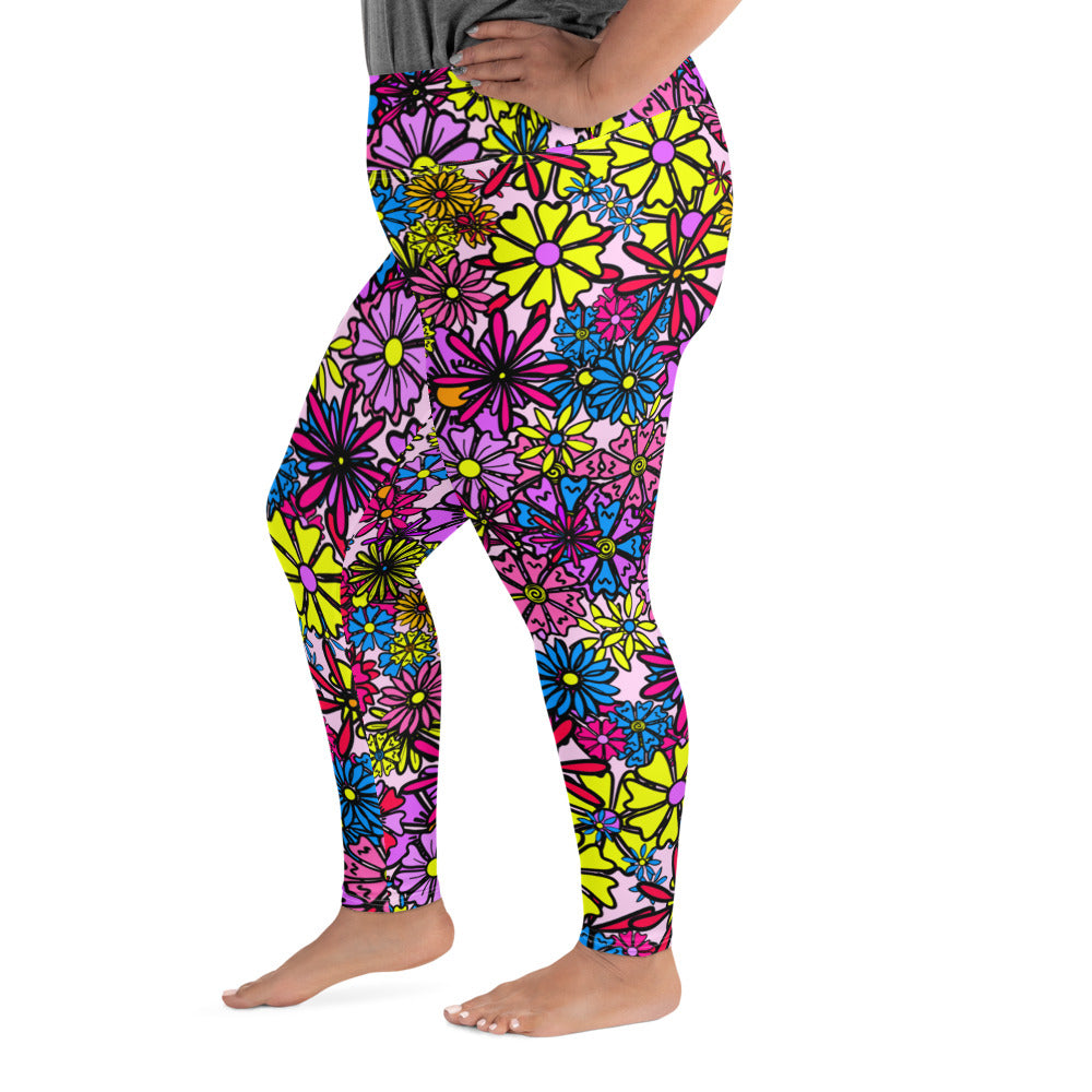 Forbidden Flower *THICK CHICKS ONLY* All-Over Print Leggings [2XL-6XL]