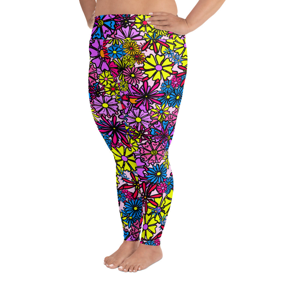 Forbidden Flower *THICK CHICKS ONLY* All-Over Print Leggings [2XL-6XL]