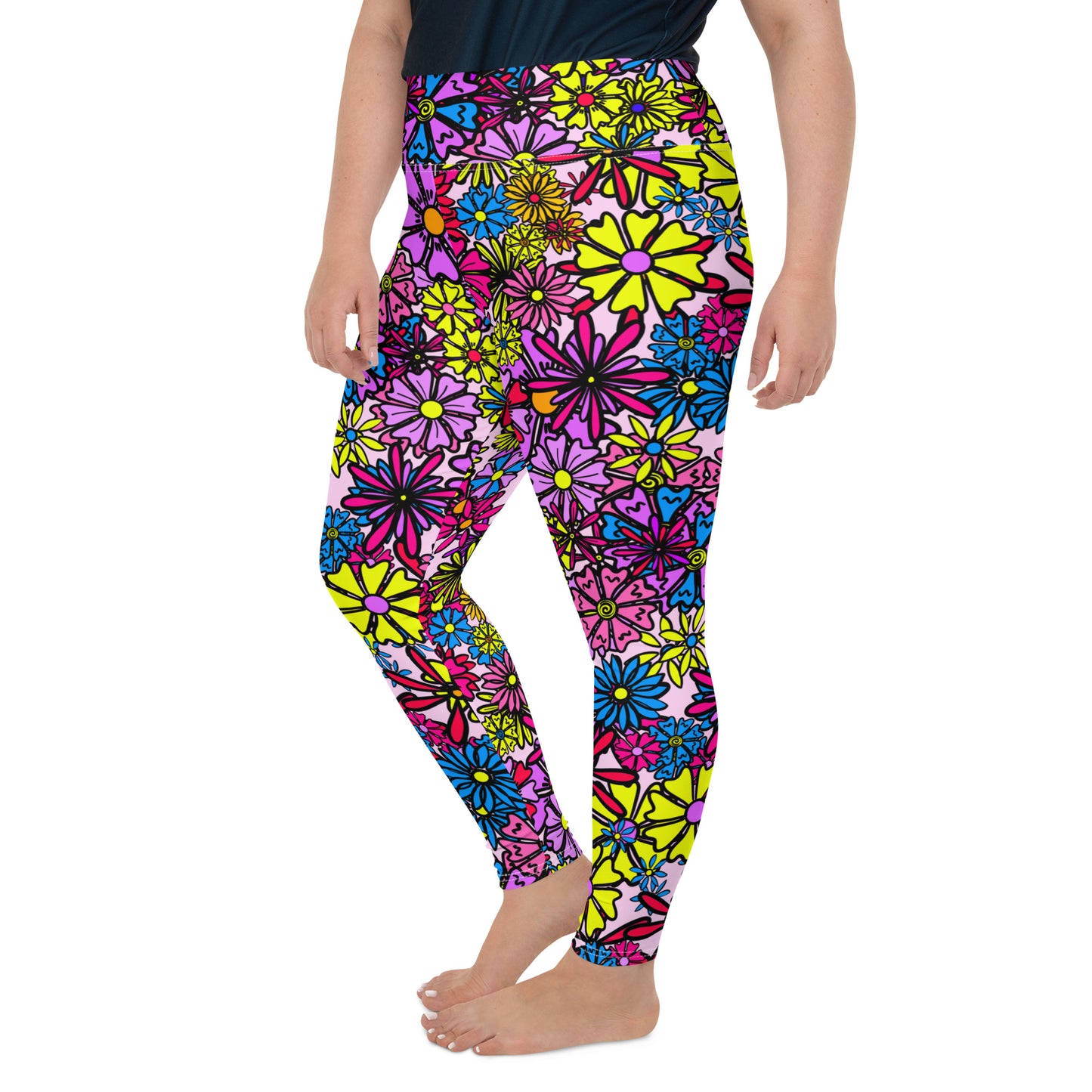 Forbidden Flower *THICK CHICKS ONLY* All-Over Print Leggings [2XL-6XL]