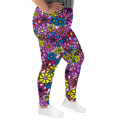 Forbidden Flower *THICK CHICKS ONLY* All-Over Print Leggings [2XL-6XL]