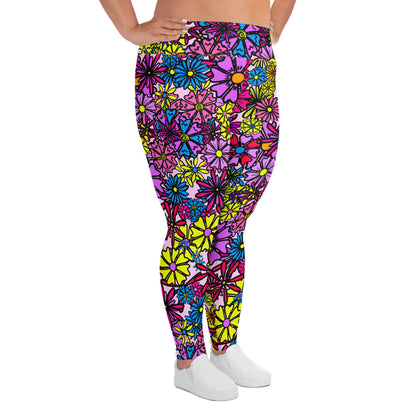 Forbidden Flower *THICK CHICKS ONLY* All-Over Print Leggings [2XL-6XL]