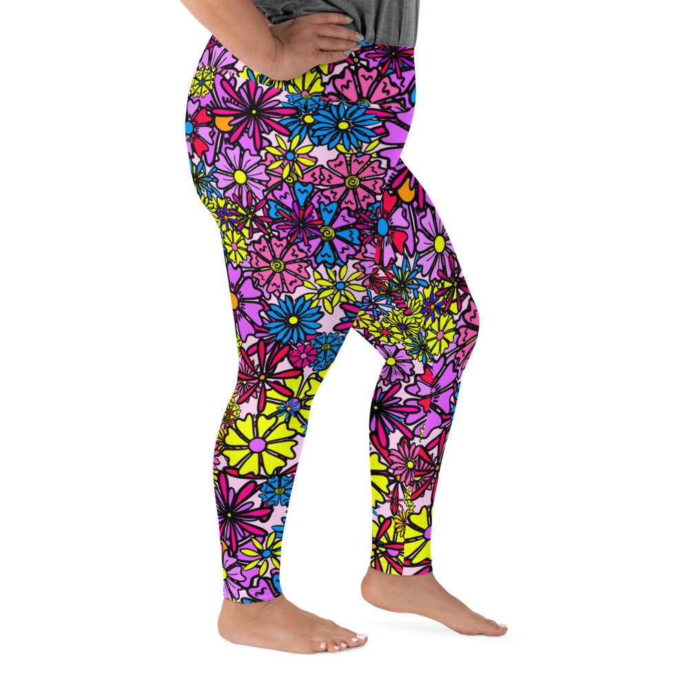 Forbidden Flower *THICK CHICKS ONLY* All-Over Print Leggings [2XL-6XL]