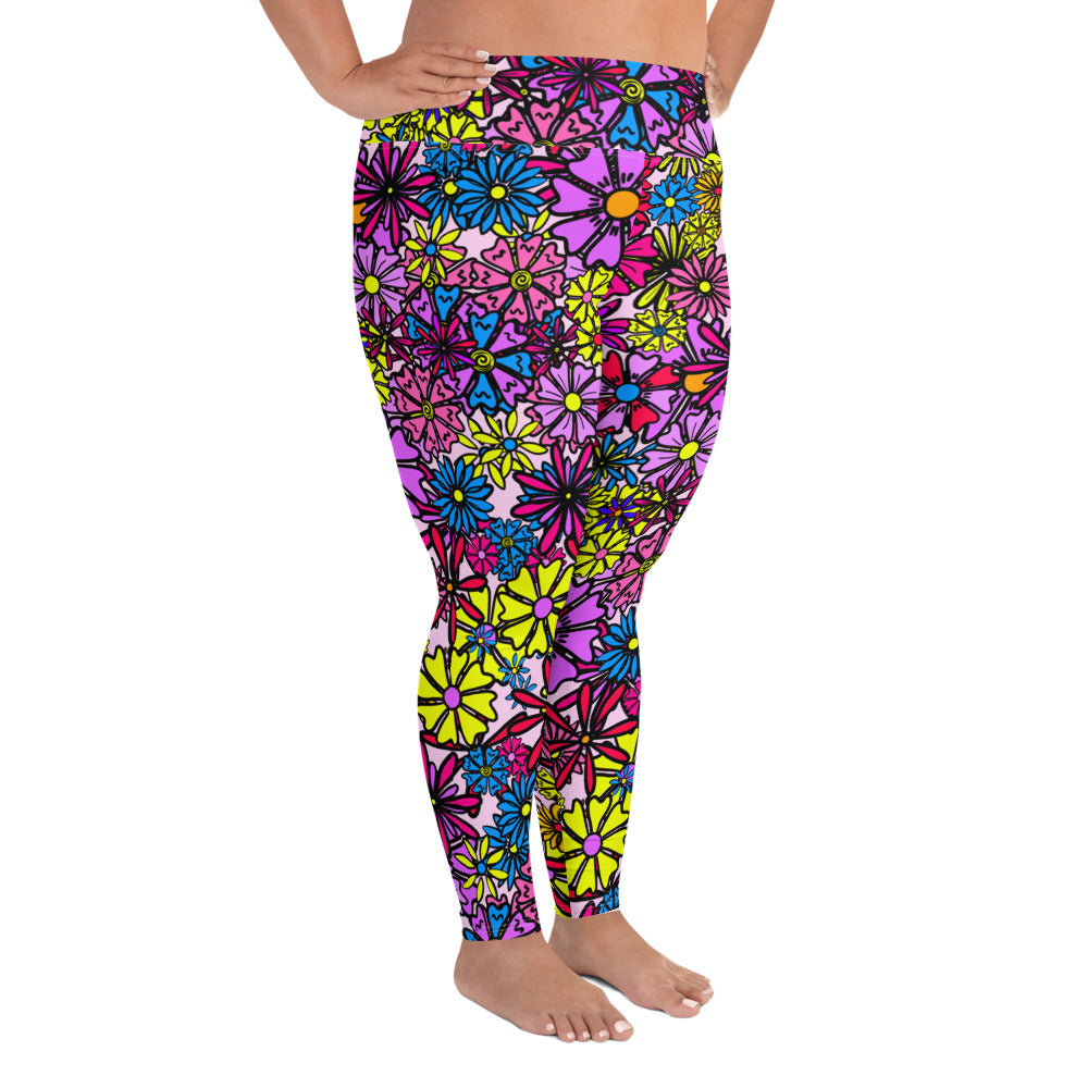 Forbidden Flower *THICK CHICKS ONLY* All-Over Print Leggings [2XL-6XL]