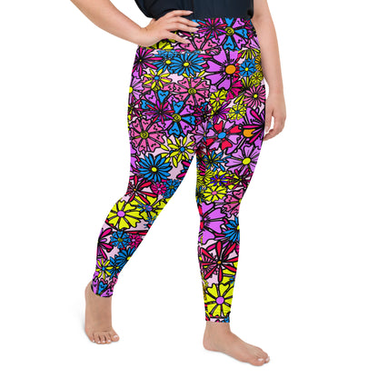 Forbidden Flower *THICK CHICKS ONLY* All-Over Print Leggings [2XL-6XL]