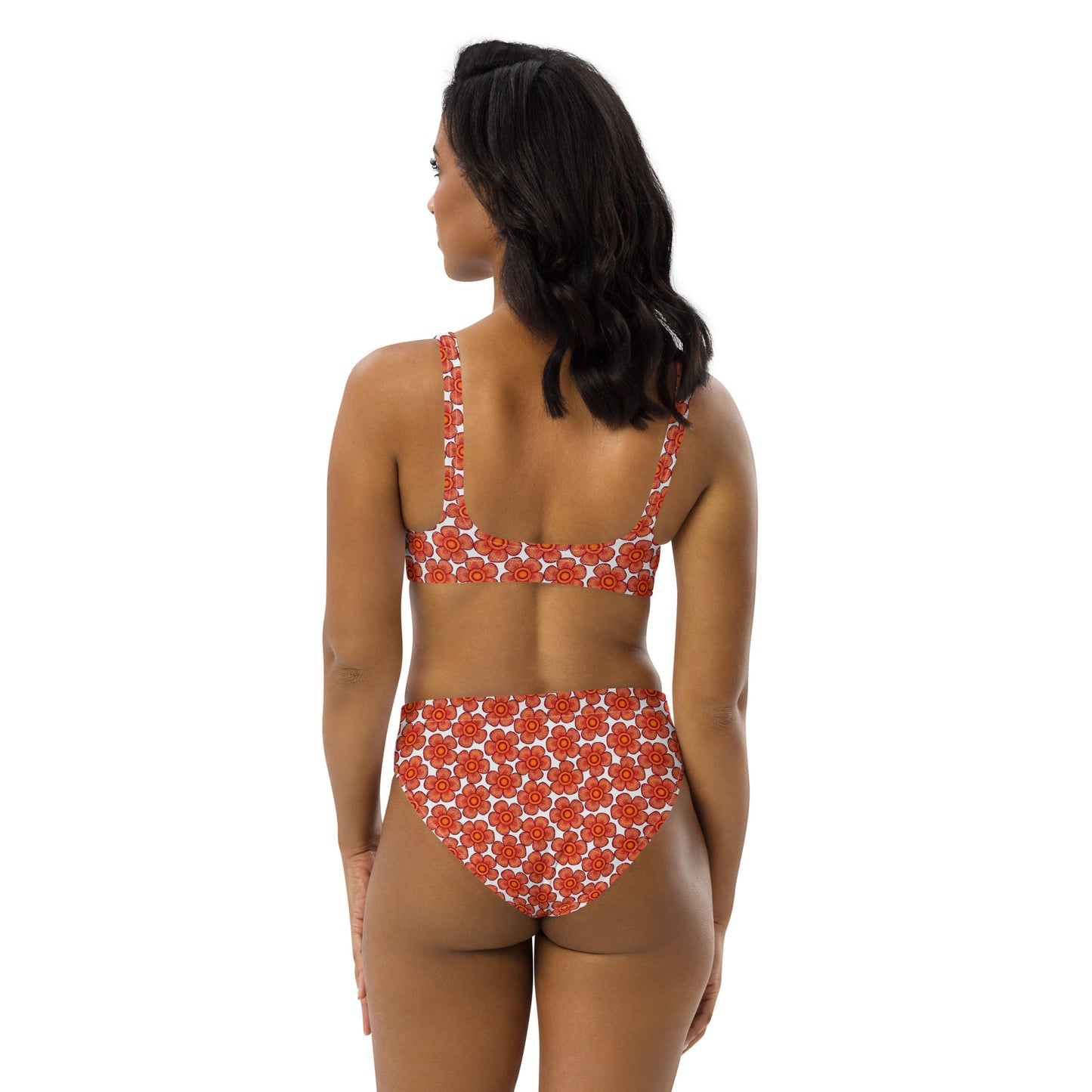 Arnoldii Rafflesia / Corpse Flower (White) | Two-Piece Bikini [XS-3XL] High-Waisted, Flattering