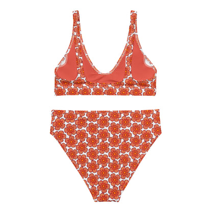 Arnoldii Rafflesia / Corpse Flower (White) | Two-Piece Bikini [XS-3XL] High-Waisted, Flattering