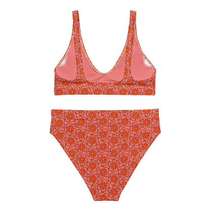 Arnoldii Rafflesia / Corpse Flower (Salmon) | Two-Piece Bikini [XS-3XL] High-Waisted, Flattering