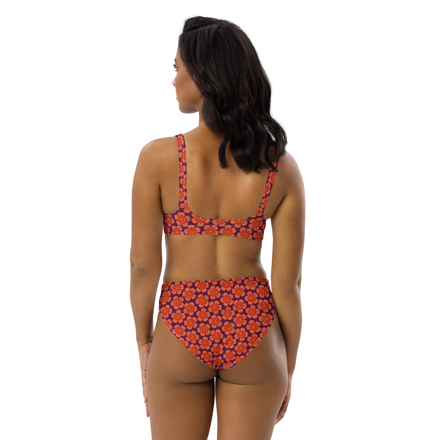 Arnoldii Rafflesia / Corpse Flower (Tyrian Purple) | Two-Piece Bikini [XS-3XL] High-Waisted, Flattering