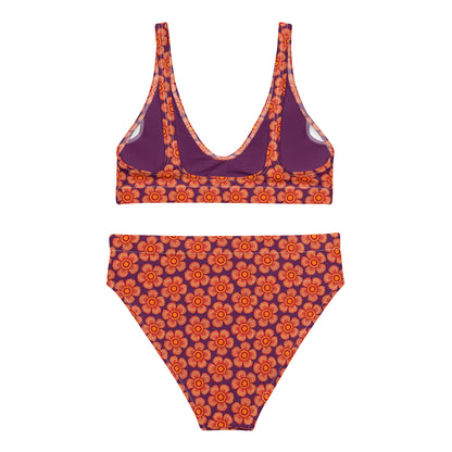 Arnoldii Rafflesia / Corpse Flower (Tyrian Purple) | Two-Piece Bikini [XS-3XL] High-Waisted, Flattering