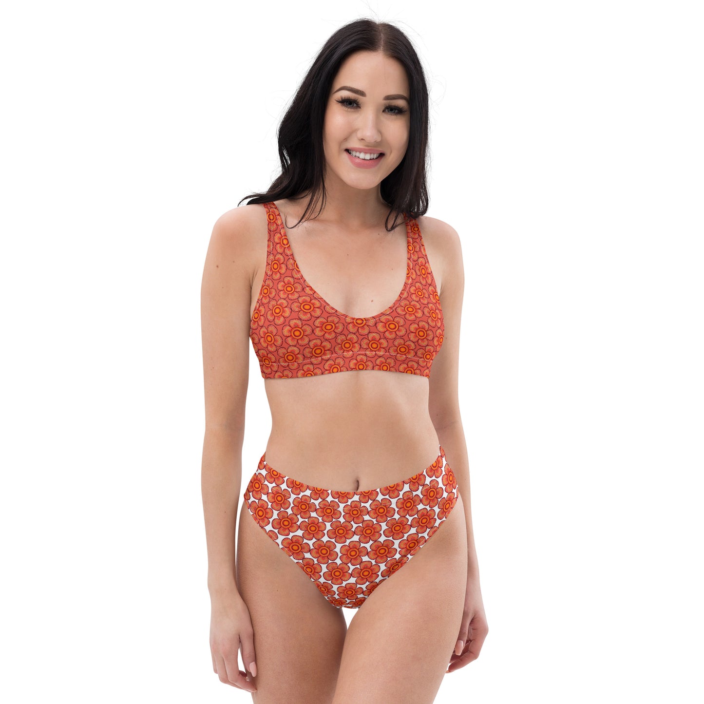 Arnoldii Rafflesia / Corpse Flower (Orange) | Two-Piece Bikini [XS-3XL] High-Waisted, Flattering