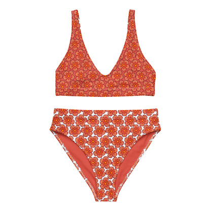 Arnoldii Rafflesia / Corpse Flower (Orange) | Two-Piece Bikini [XS-3XL] High-Waisted, Flattering