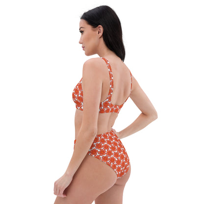 Arnoldii Rafflesia / Corpse Flower (White) | Two-Piece Bikini [XS-3XL] High-Waisted, Flattering