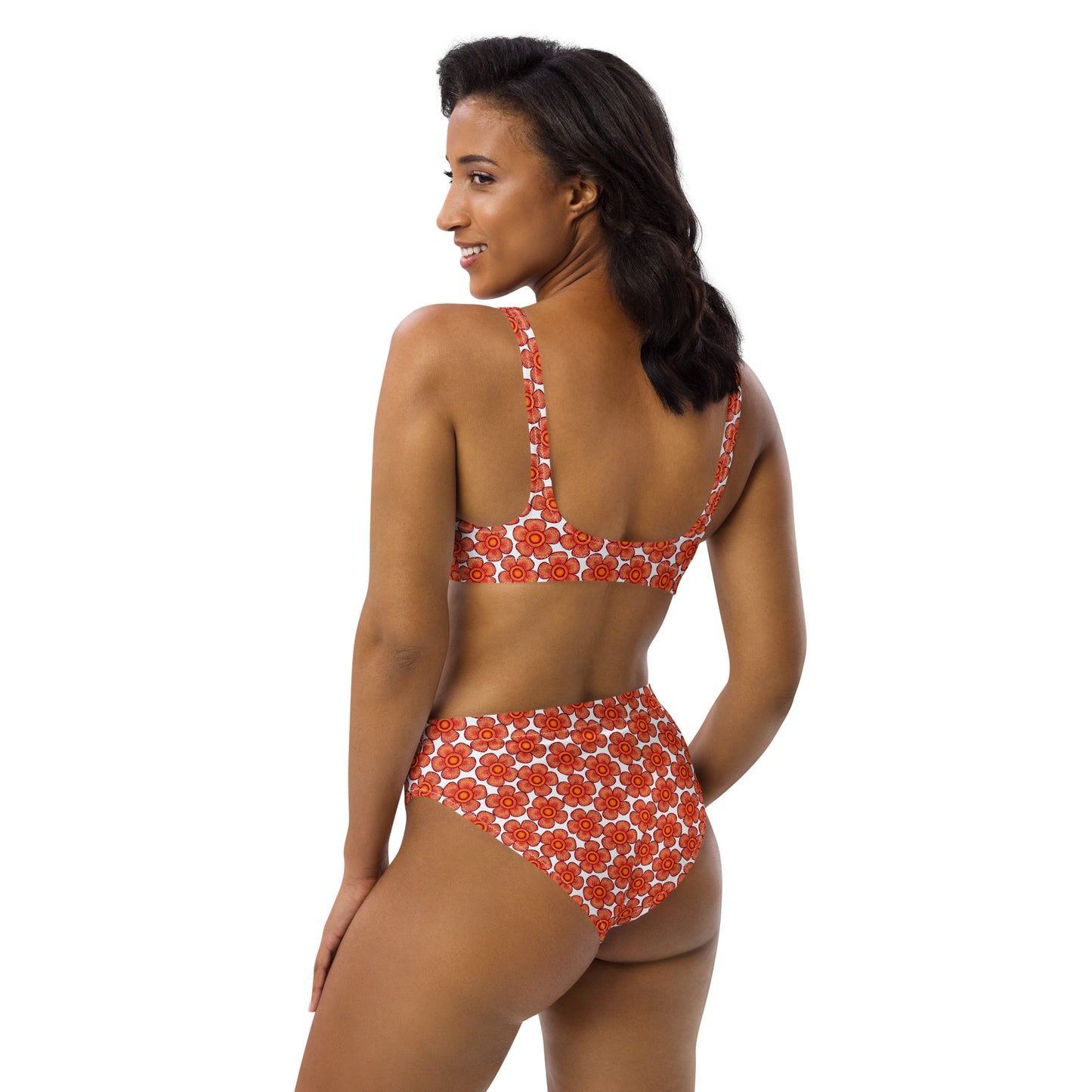 Arnoldii Rafflesia / Corpse Flower (Orange) | Two-Piece Bikini [XS-3XL] High-Waisted, Flattering