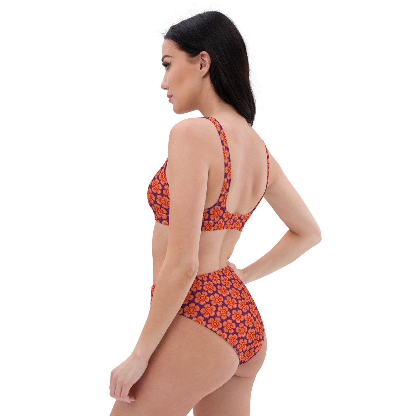 Arnoldii Rafflesia / Corpse Flower (Tyrian Purple) | Two-Piece Bikini [XS-3XL] High-Waisted, Flattering