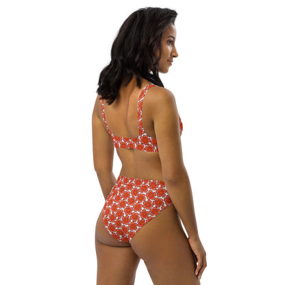 Arnoldii Rafflesia / Corpse Flower (White) | Two-Piece Bikini [XS-3XL] High-Waisted, Flattering