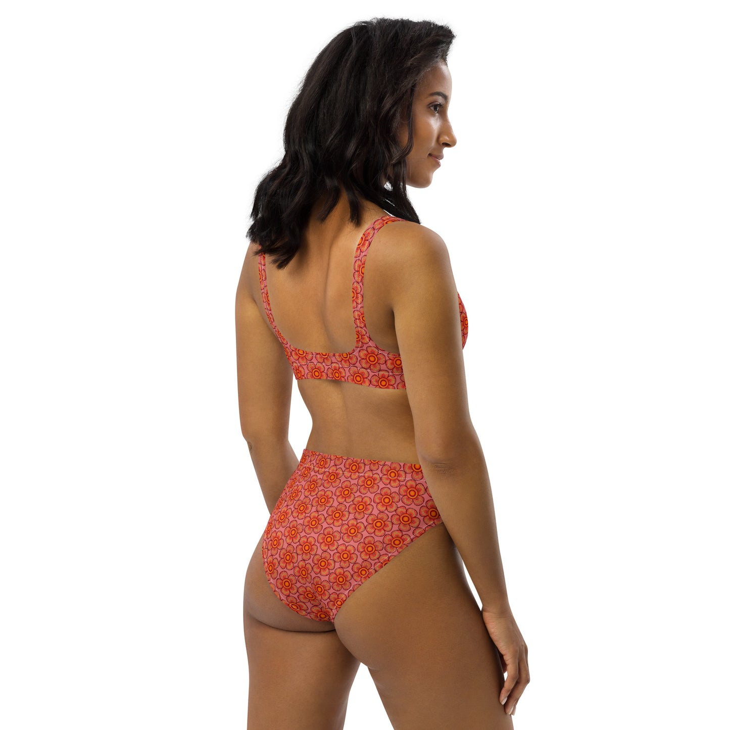 Arnoldii Rafflesia / Corpse Flower (Salmon) | Two-Piece Bikini [XS-3XL] High-Waisted, Flattering