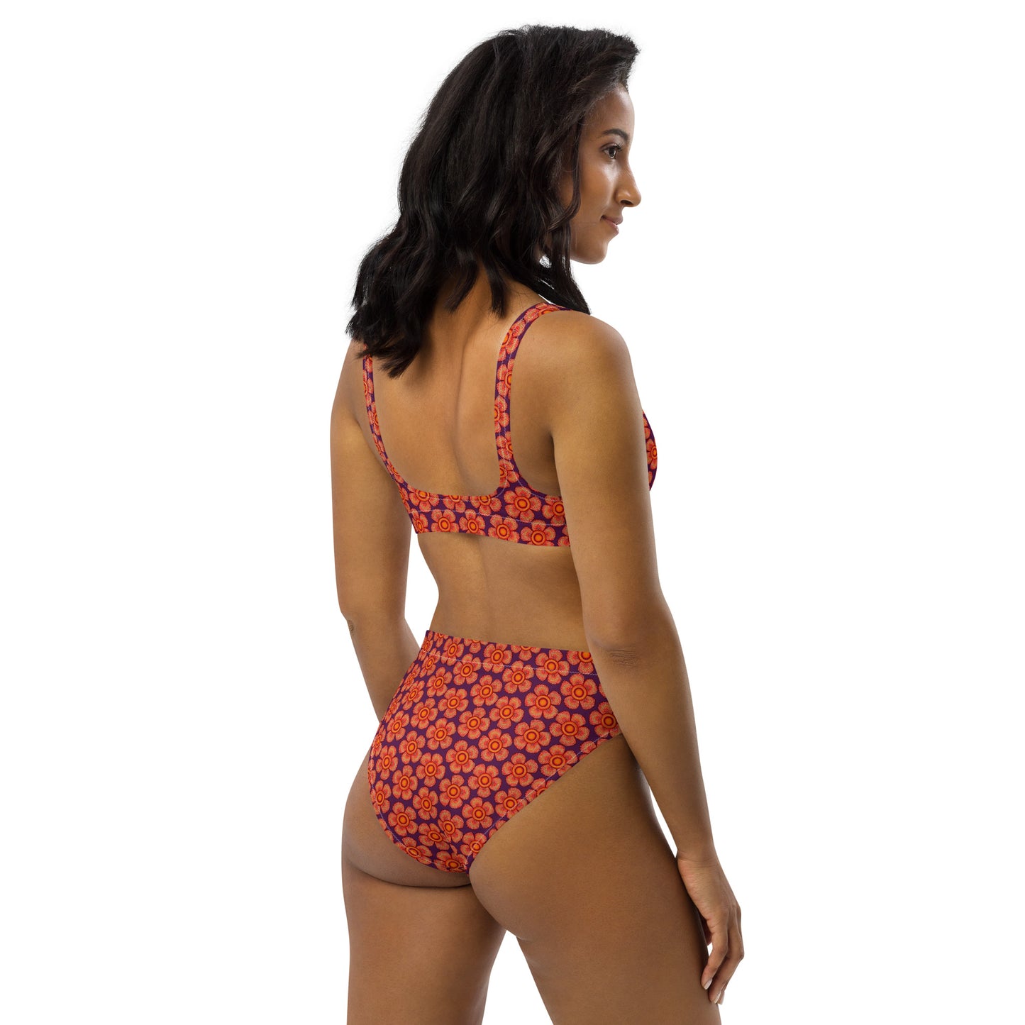 Arnoldii Rafflesia / Corpse Flower (Tyrian Purple) | Two-Piece Bikini [XS-3XL] High-Waisted, Flattering