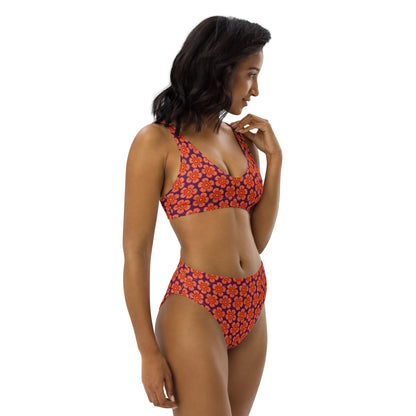 Arnoldii Rafflesia / Corpse Flower (Tyrian Purple) | Two-Piece Bikini [XS-3XL] High-Waisted, Flattering