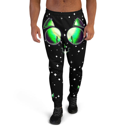 Skelecat {SPACE} Men's Joggers [Sizes XS-3X] Slim Fit