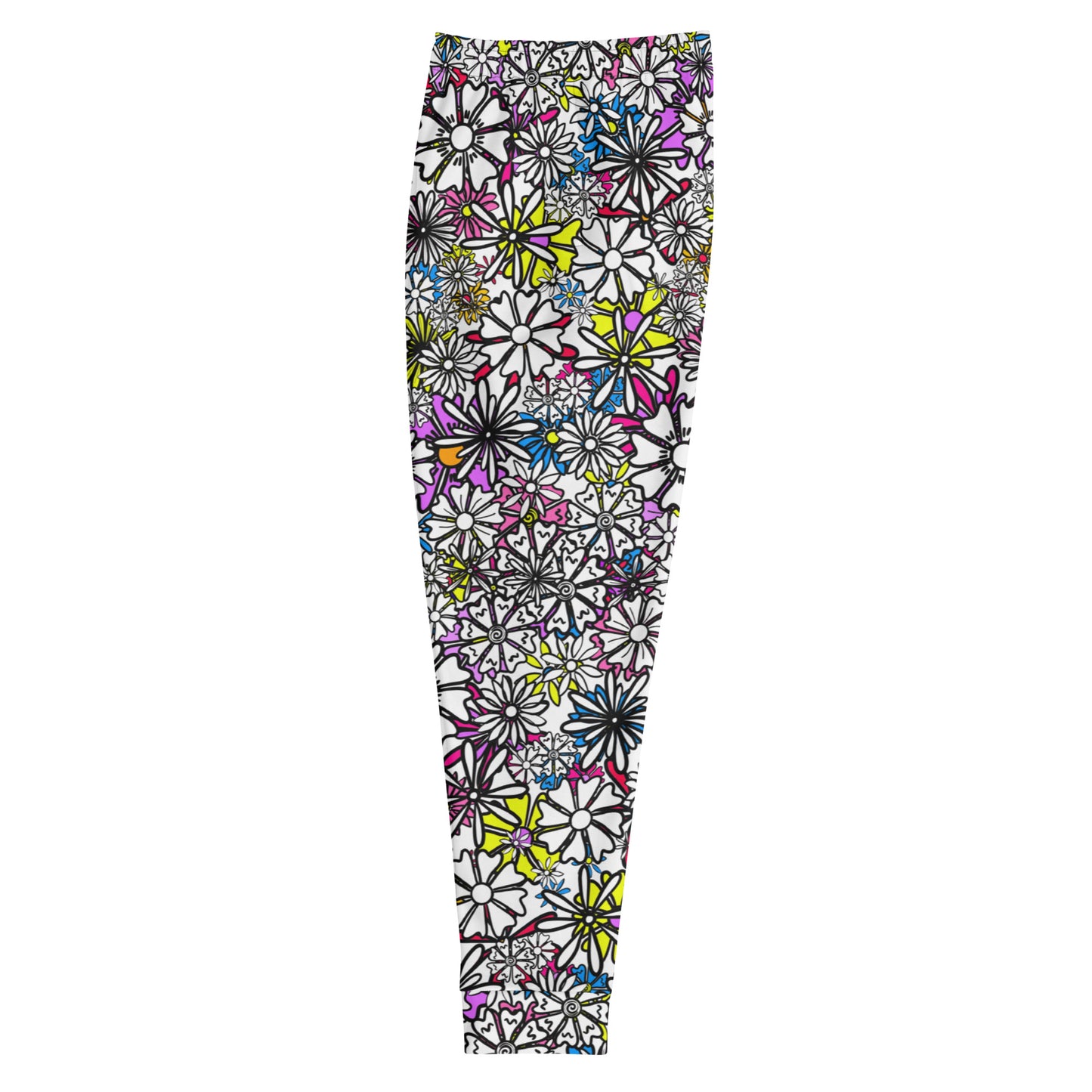 Forbidden Flower {White} Men's Joggers [Sizes XS-3X] Slim Fit