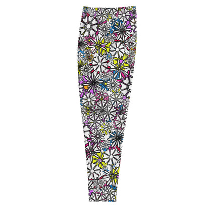 Forbidden Flower {White} Men's Joggers [Sizes XS-3X] Slim Fit