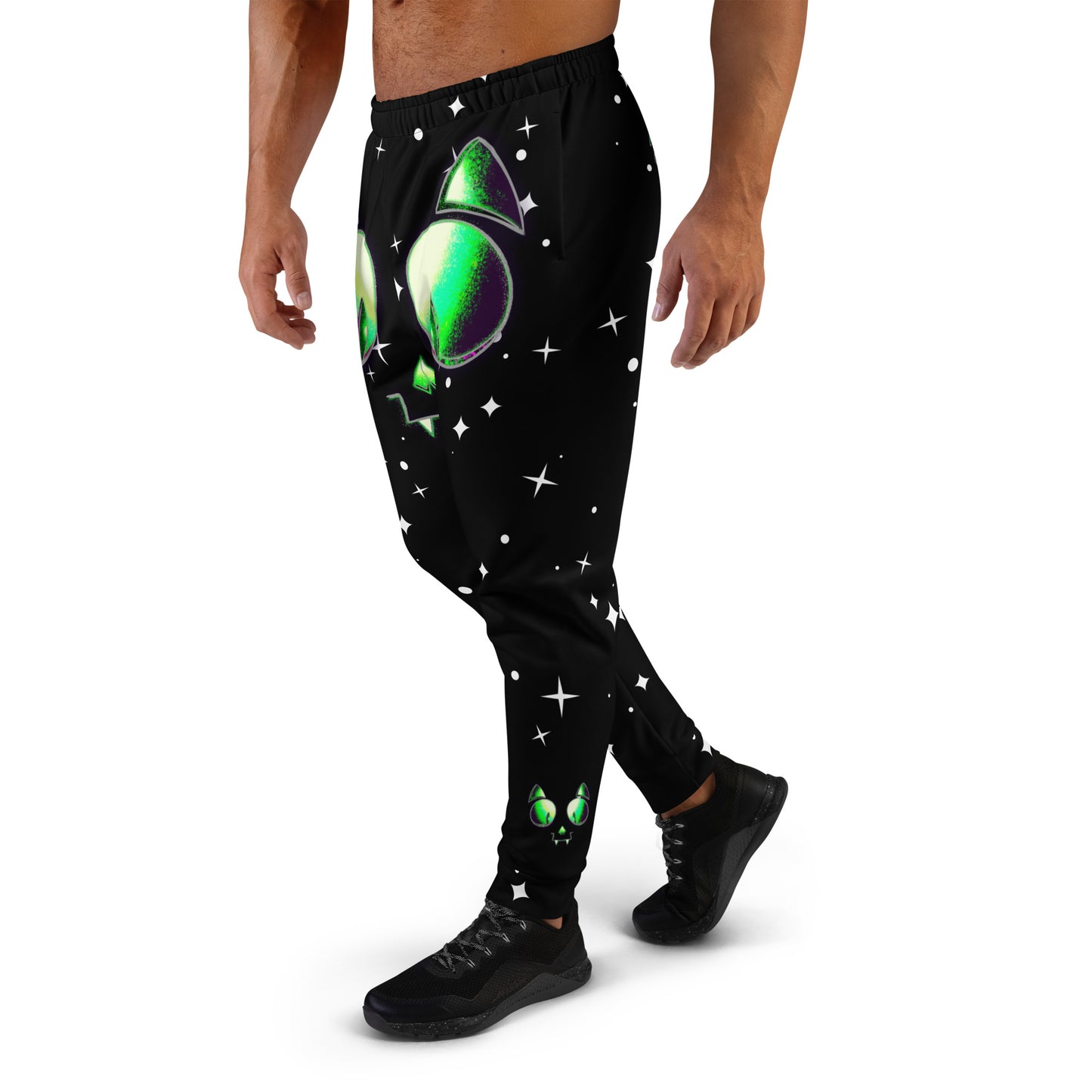 Skelecat {SPACE} Men's Joggers [Sizes XS-3X] Slim Fit