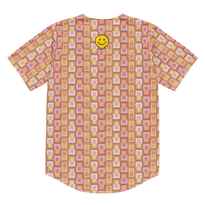 Disco {MELON} X Happy Human Baseball Jersey, Moisture Wicking, UPF 50+ [Sizes 2XS-6XL] {FREE SHIPPING}