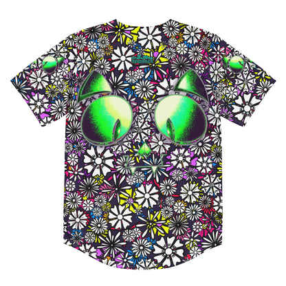 Skelecat X Forbidden Flower | Basebal Jersey, Moisture Wicking, UPF 50+ [Sizes 2XS-6XL] {FREE SHIPPING}