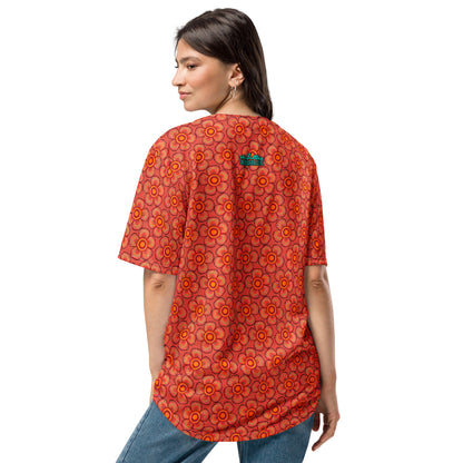 Arnoldii Rafflesia / Corpse Flower (Orange) | Baseball Jersey, Moisture Wicking, UPF 50+ [Sizes 2XS-6XL] {FREE SHIPPING}