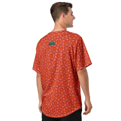 Arnoldii Rafflesia / Corpse Flower (Orange) | Baseball Jersey, Moisture Wicking, UPF 50+ [Sizes 2XS-6XL] {FREE SHIPPING}