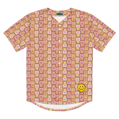 Disco {MELON} X Happy Human Baseball Jersey, Moisture Wicking, UPF 50+ [Sizes 2XS-6XL] {FREE SHIPPING}