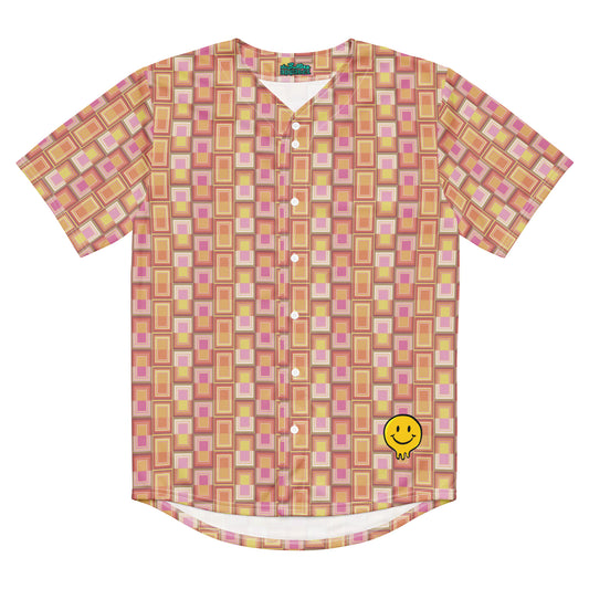 Disco {MELON} X Happy Human Baseball Jersey, Moisture Wicking, UPF 50+ [Sizes 2XS-6XL] {FREE SHIPPING}